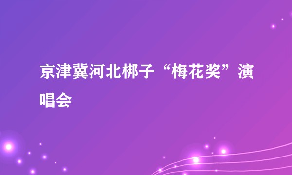 京津冀河北梆子“梅花奖”演唱会