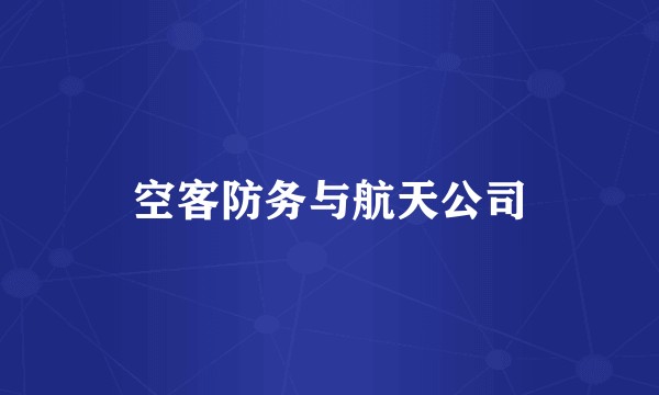 空客防务与航天公司
