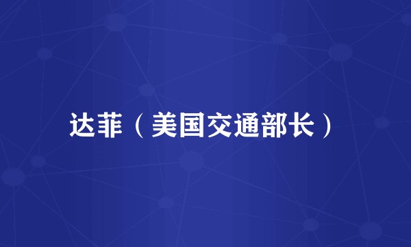 达菲（美国交通部长）