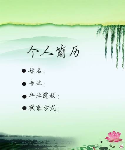履历（名词解释）