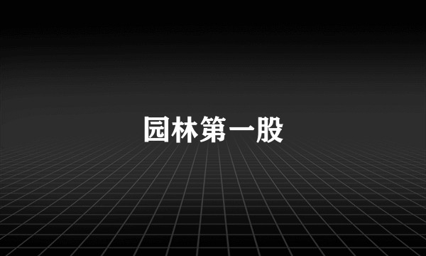 园林第一股