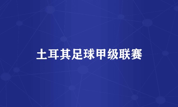 土耳其足球甲级联赛