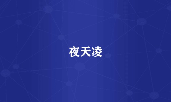 夜天凌