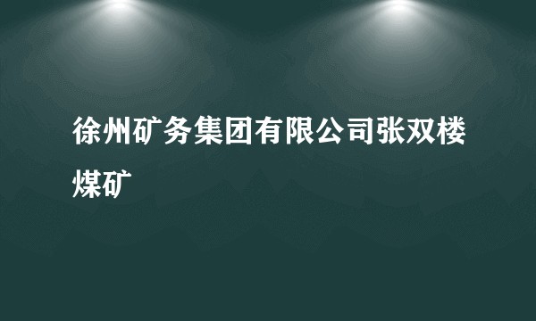 徐州矿务集团有限公司张双楼煤矿