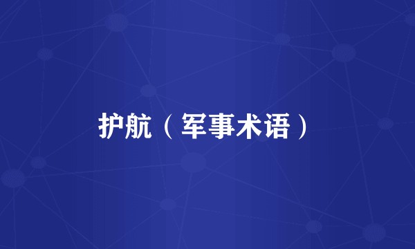 护航（军事术语）