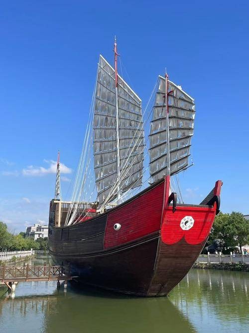 红头船（潮汕历史文化博览中心内的红头船展品）