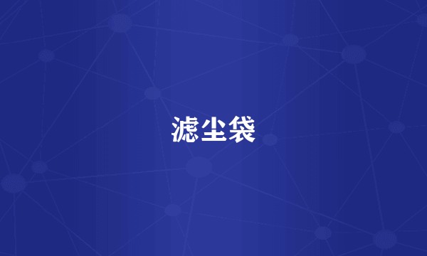 滤尘袋
