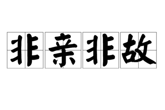 非亲非故（汉语成语）