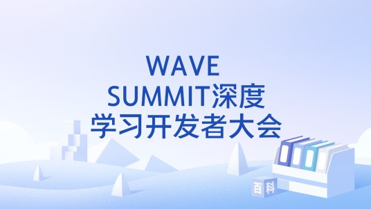 WAVE SUMMIT深度学习开发者大会