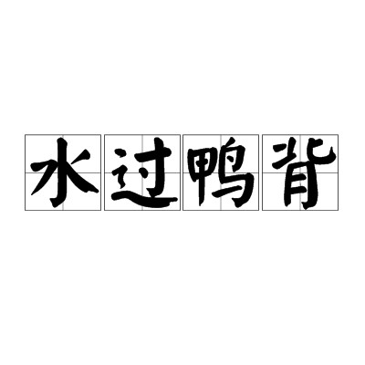 水过鸭背