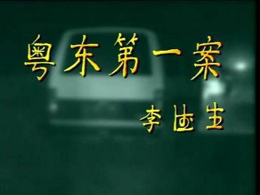 粤东第一案(1999年张为谷执导的电视剧)