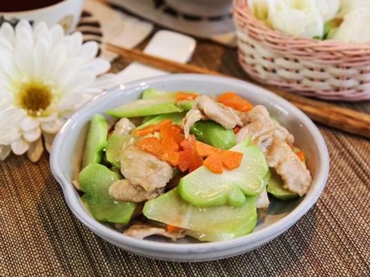 佛手瓜炒肉片