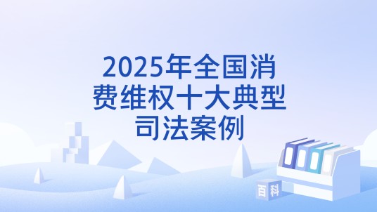 2025年全国消费维权十大典型司法案例