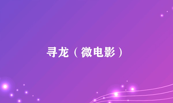 寻龙（微电影）