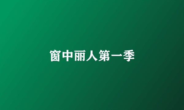 窗中丽人第一季