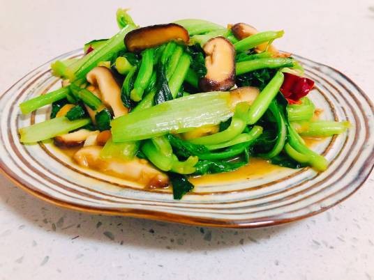 香菇炒青菜