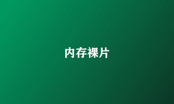 内存裸片