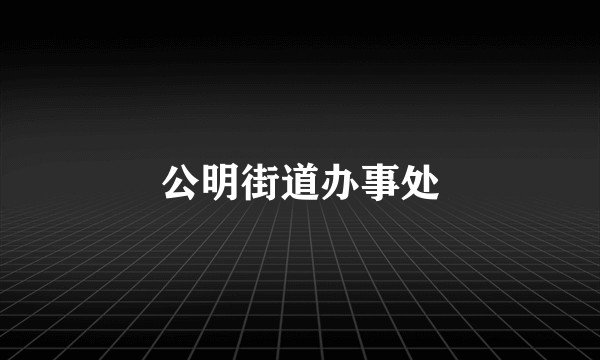 公明街道办事处