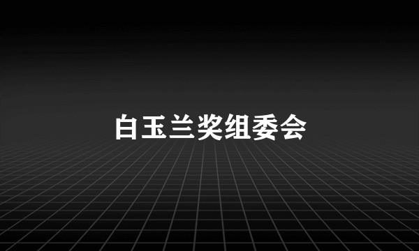 白玉兰奖组委会