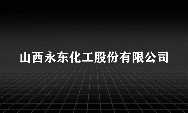 山西永东化工股份有限公司