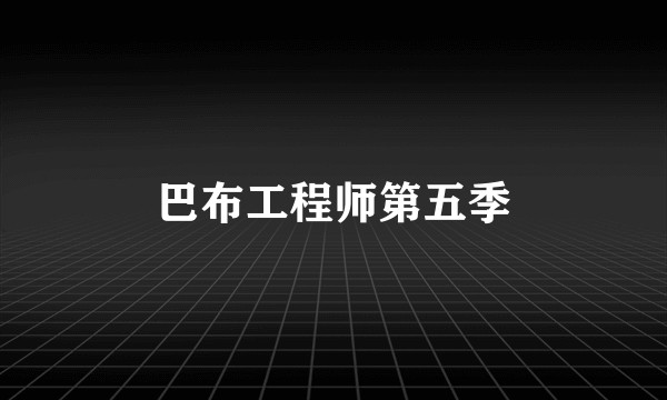 巴布工程师第五季