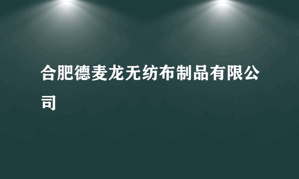 合肥德麦龙无纺布制品有限公司