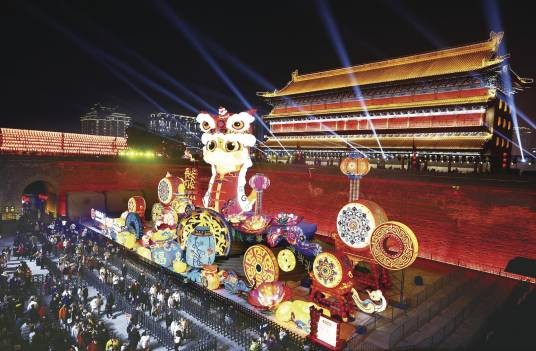 2025年西安城墙新春灯会