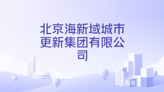 北京海新域城市更新集团有限公司