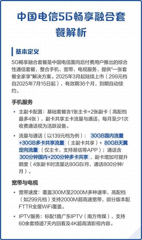 5G畅享融合套餐