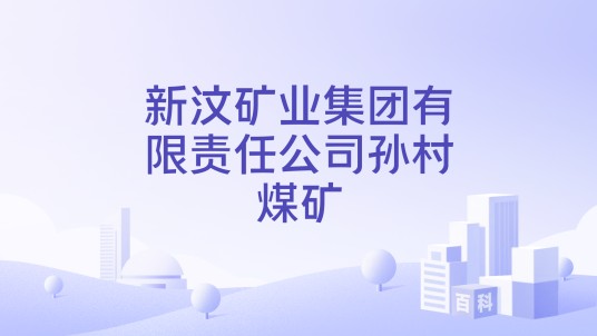 新汶矿业集团有限责任公司孙村煤矿