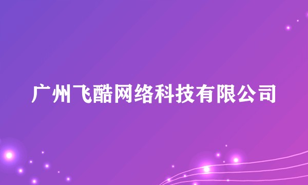 广州飞酷网络科技有限公司