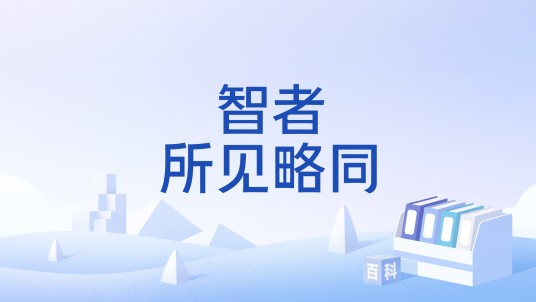 智者所见略同