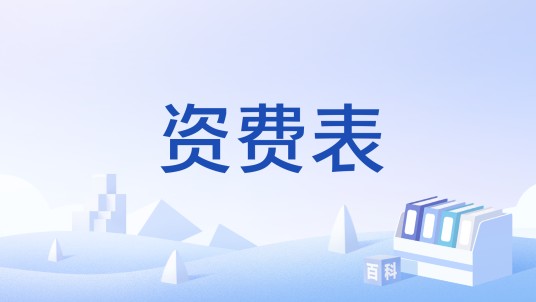 资费表