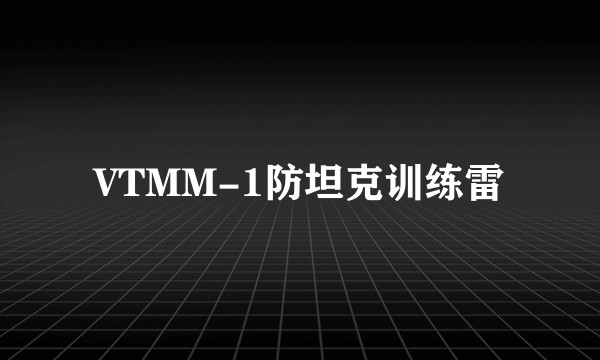 VTMM-1防坦克训练雷
