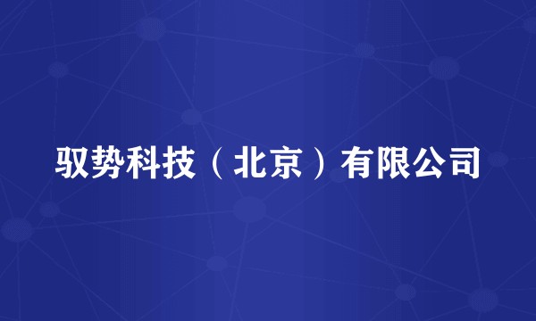 驭势科技（北京）有限公司