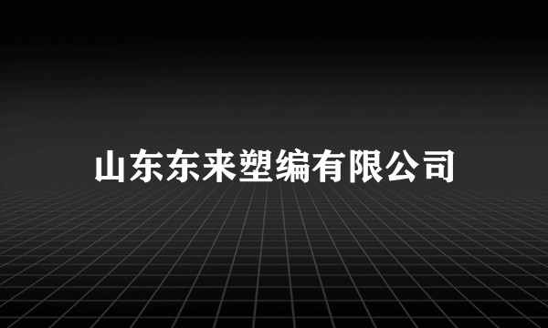 山东东来塑编有限公司