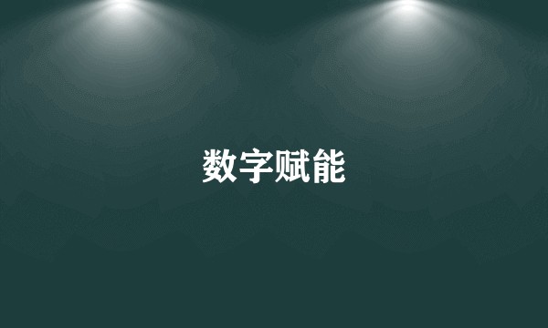 数字赋能
