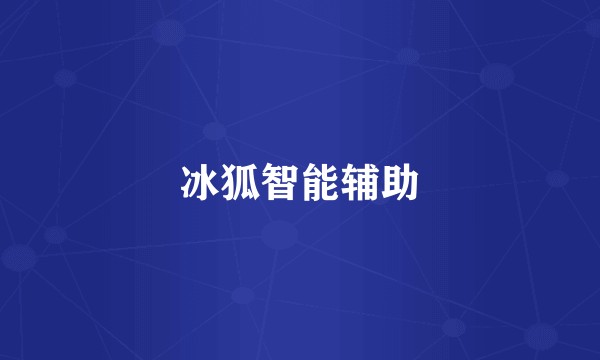 冰狐智能辅助