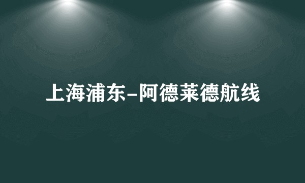 上海浦东-阿德莱德航线