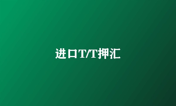 进口T/T押汇