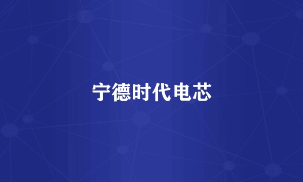 宁德时代电芯