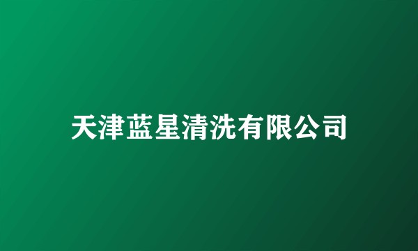 天津蓝星清洗有限公司