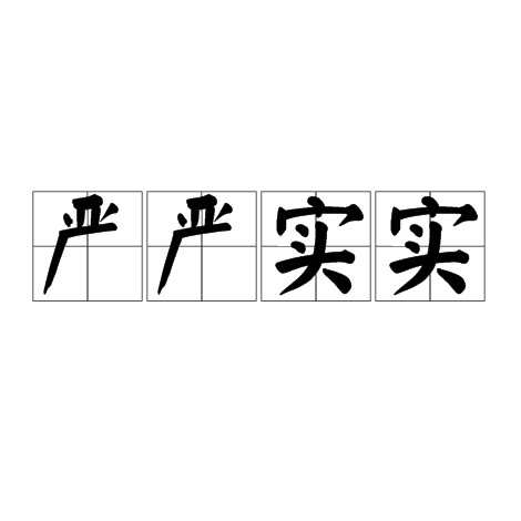 严严实实