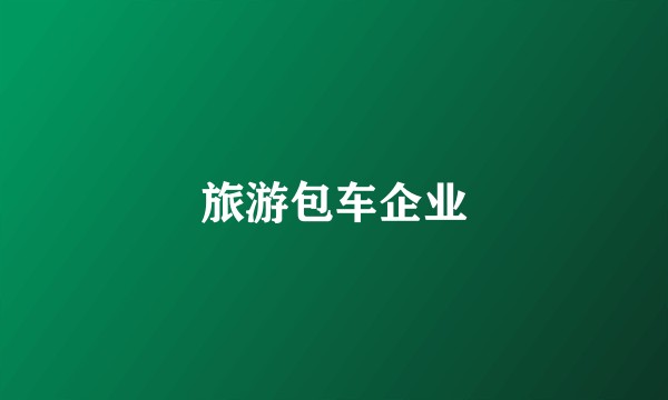 旅游包车企业