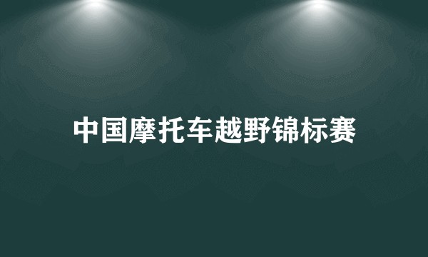 中国摩托车越野锦标赛