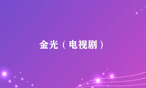 金光（电视剧）