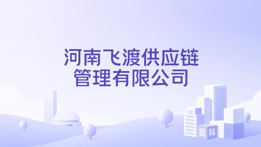 河南飞渡供应链管理有限公司
