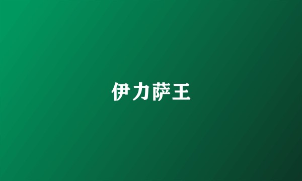伊力萨王