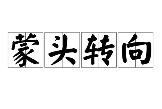 蒙头转向
