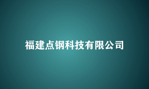 福建点钢科技有限公司